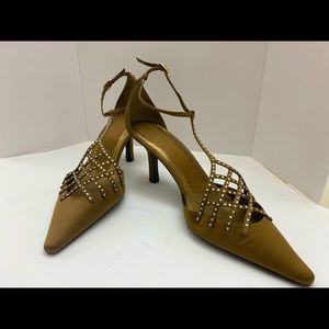 Ann Marino Satin and crystal heels
